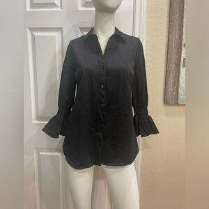 Vision 155 Black Blouse Size 8